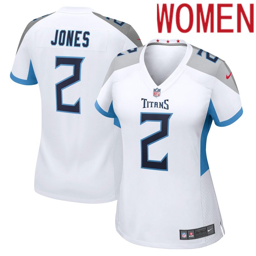 Women Tennessee Titans #2 Julio Jones Nike White Player Game NFL Jersey